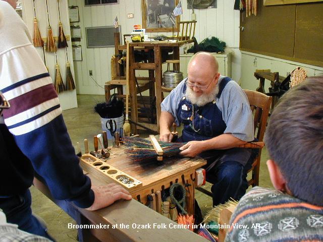 Ozark Folk Center broom maker